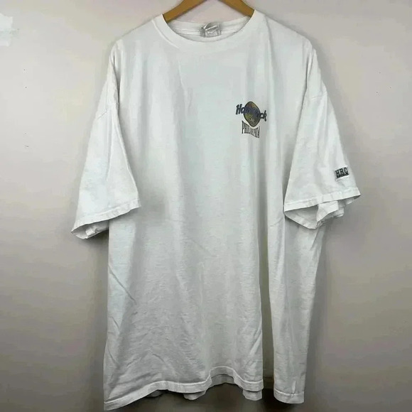 Vintage Heavyweight White Fitness T-Shirt with Logo - Picture 1 of 6
